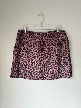 SHEIN franclia Leopard Print Mini Skirt